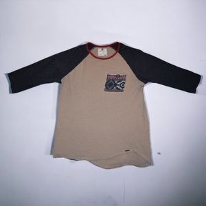 on the byas - Men's Lightweight Baseball Tee - Large